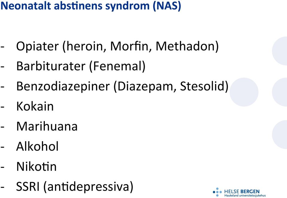 (Diazepam, Stesolid) - Kokain -