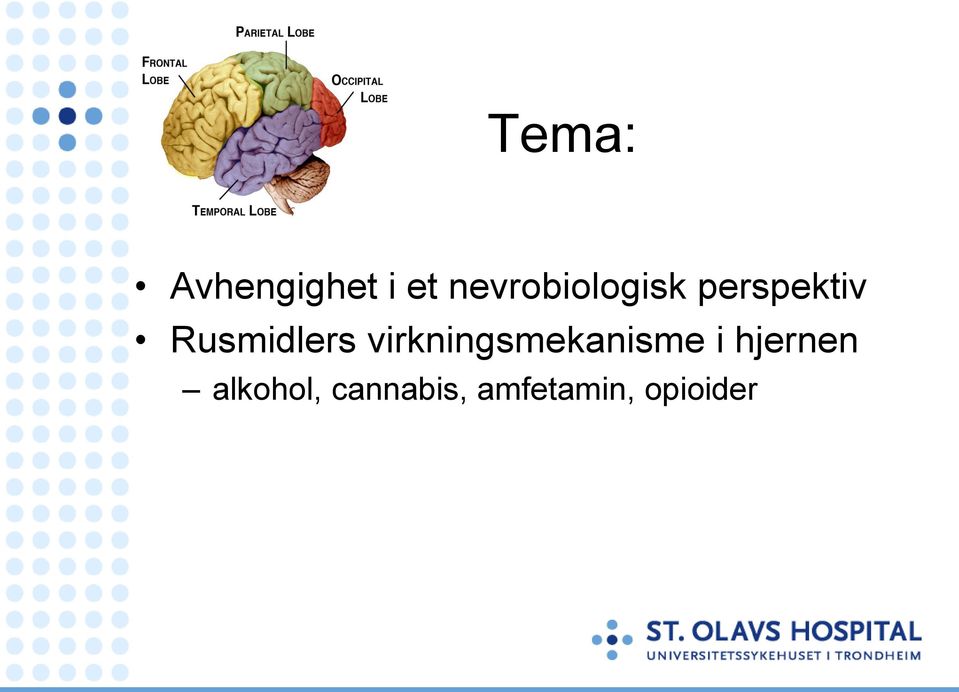 Rusmidlers virkningsmekanisme i