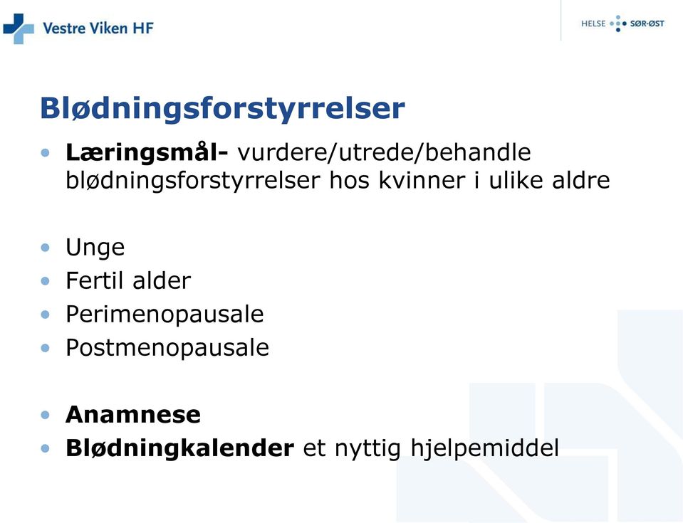 kvinner i ulike aldre Unge Fertil alder