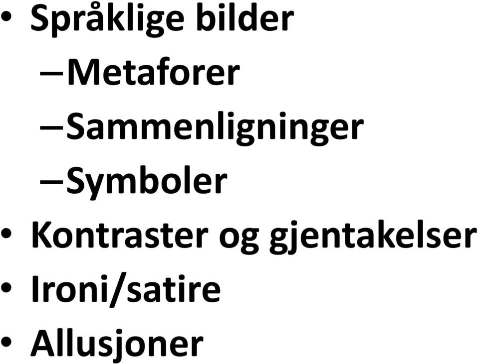 Symboler Kontraster og