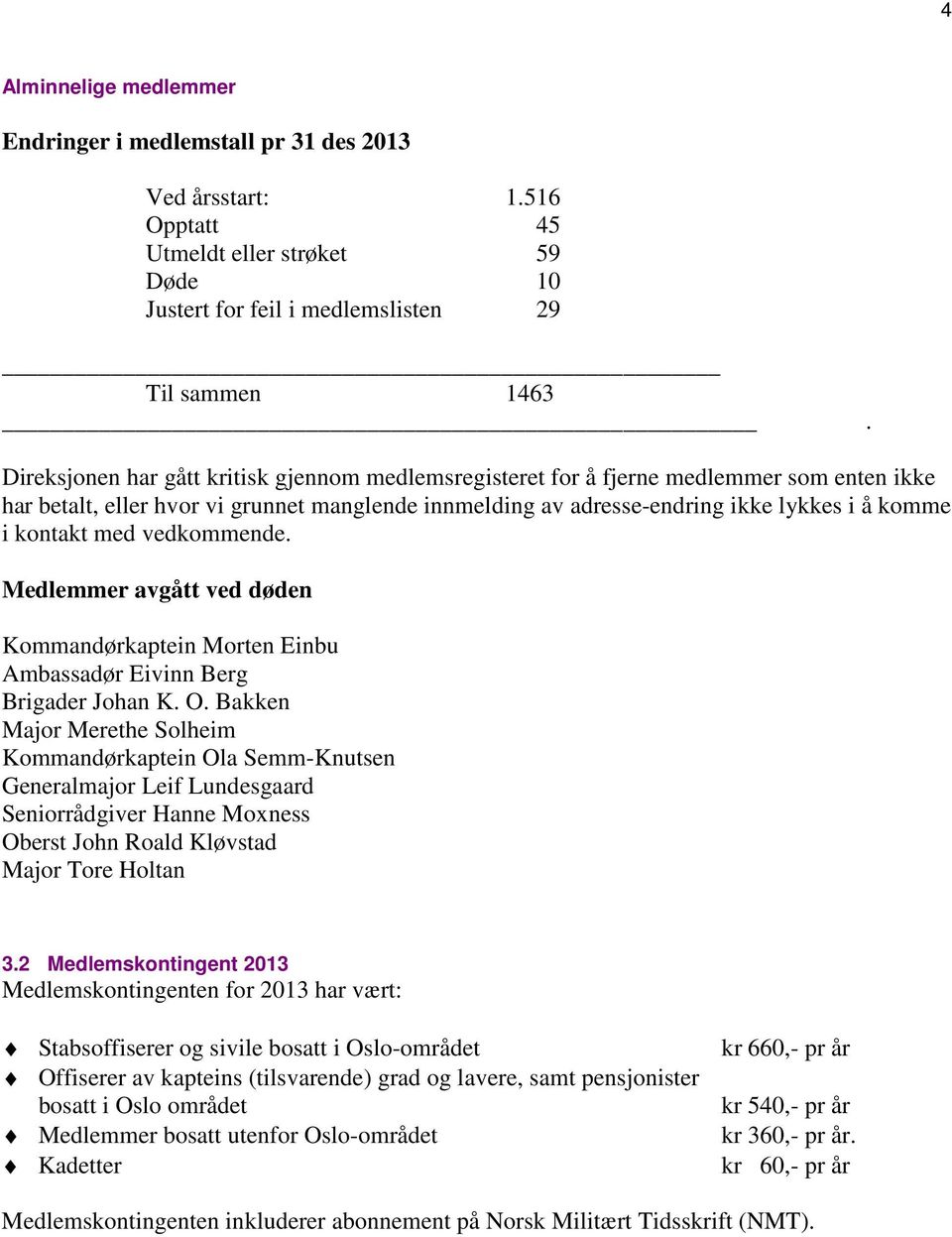 med vedkommende. Medlemmer avgått ved døden Kommandørkaptein Morten Einbu Ambassadør Eivinn Berg Brigader Johan K. O.