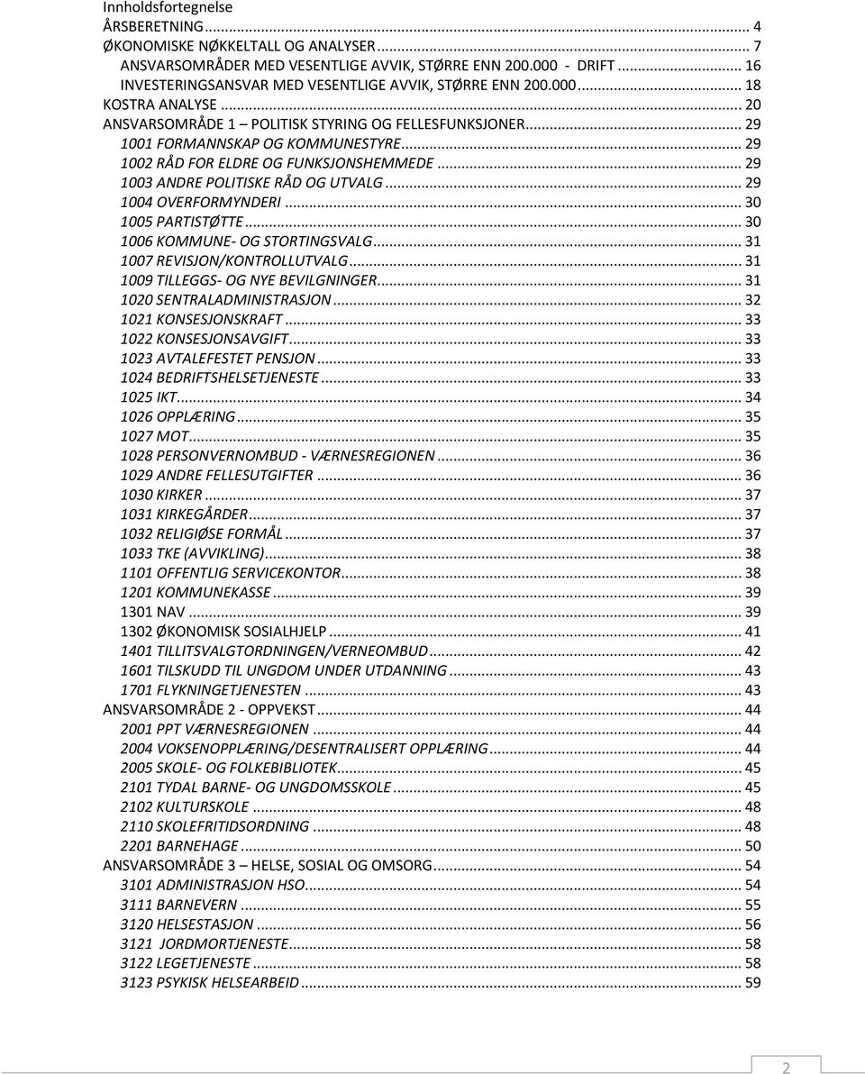 .. 29 1002 RÅD FOR ELDRE OG FUNKSJONSHEMMEDE... 29 1003 ANDRE POLITISKE RÅD OG UTVALG... 29 1004 OVERFORMYNDERI... 30 1005 PARTISTØTTE... 30 1006 KOMMUNE- OG STORTINGSVALG.