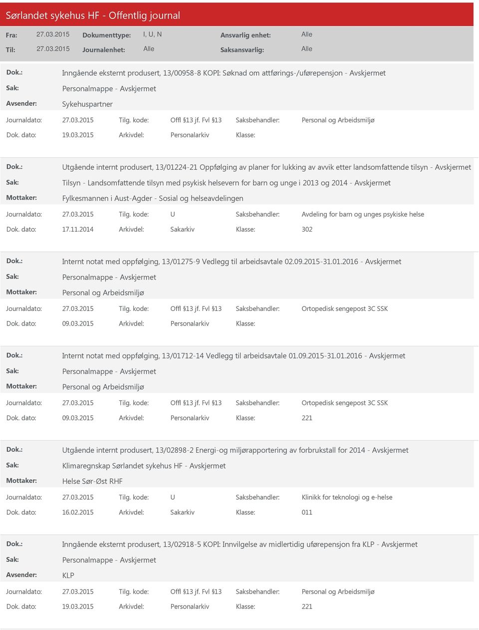 unge i 2013 og 2014 - Fylkesmannen i Aust-Agder - Sosial og helseavdelingen Avdeling for barn og unges psykiske helse 17.11.