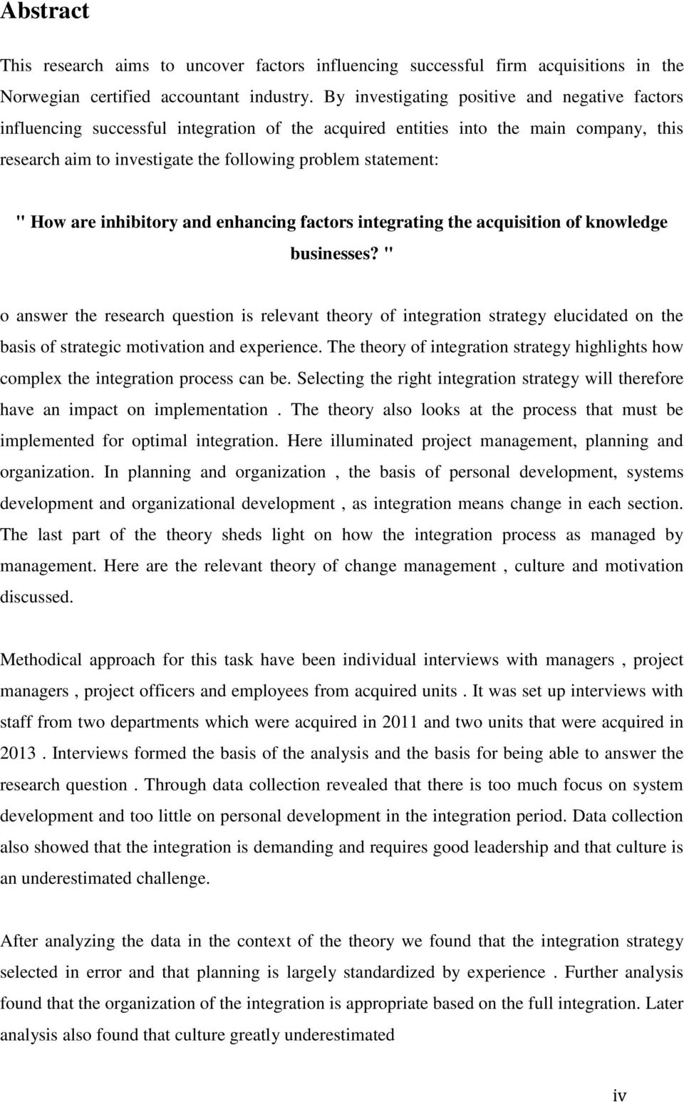 How are inhibitory and enhancing factors integrating the acquisition of knowledge businesses?