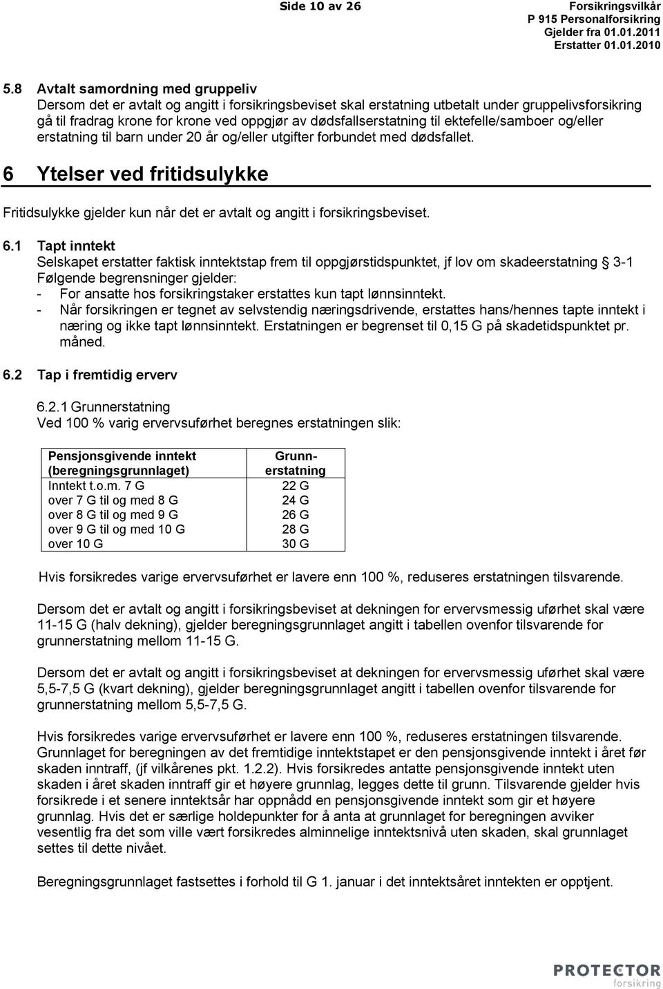 dødsfallserstatning til ektefelle/samboer og/eller erstatning til barn under 20 år og/eller utgifter forbundet med dødsfallet.