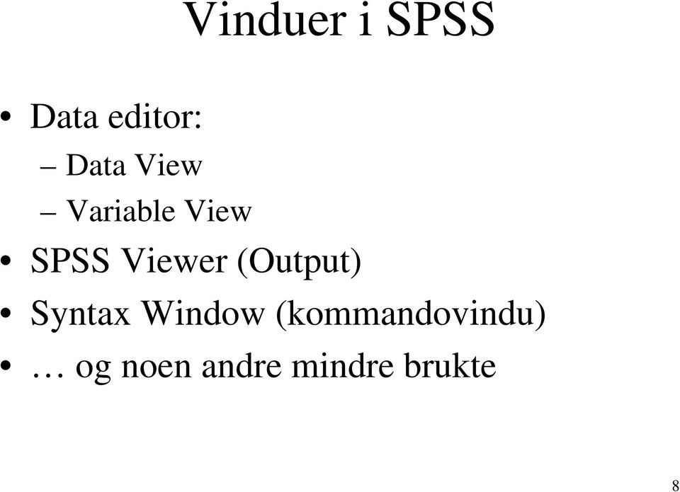(Output) Syntax Window