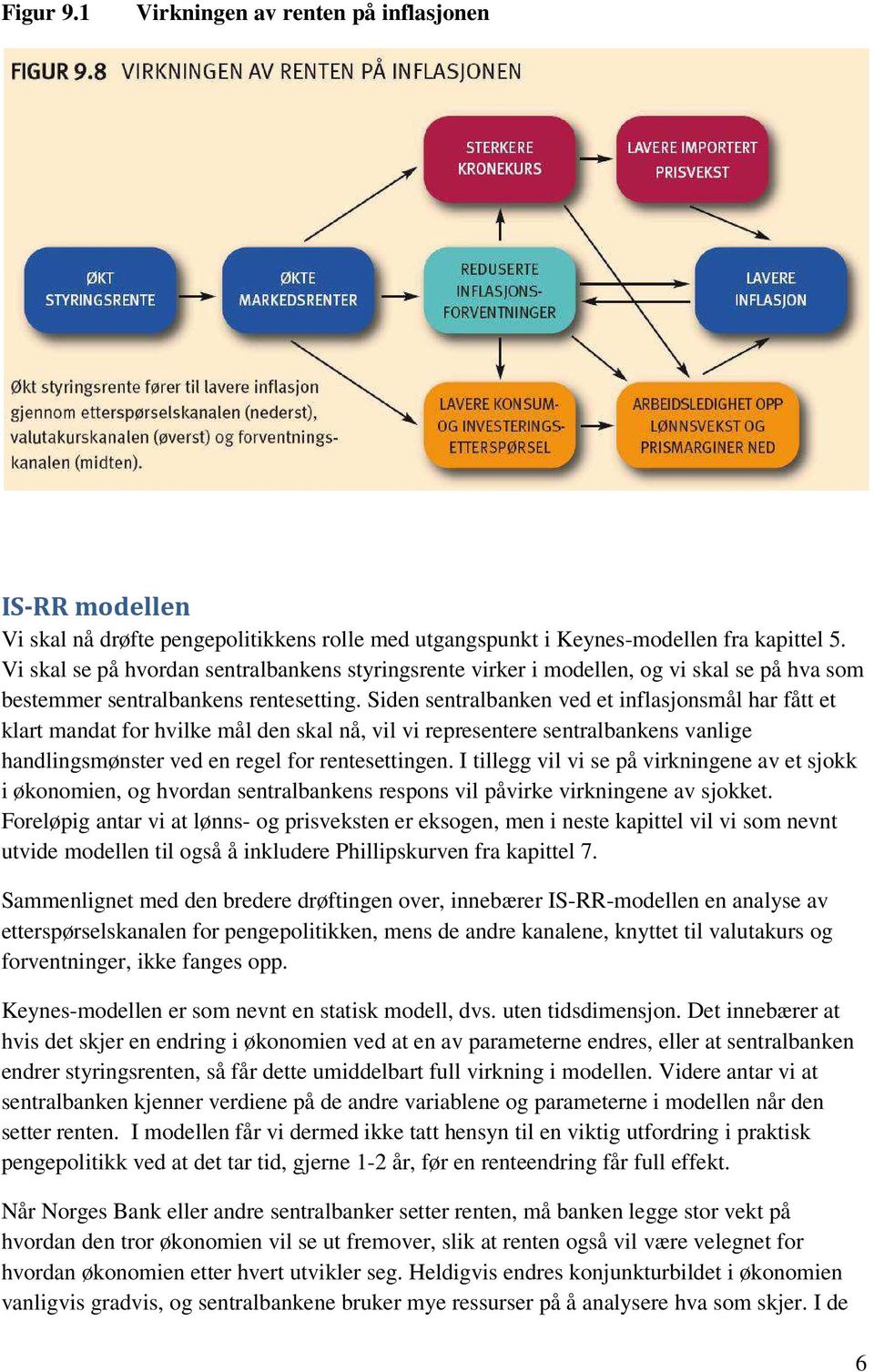 Siden sentralbanken ved et inflasjonsmål har fått et klart mandat for hvilke mål den skal nå, vil vi representere sentralbankens vanlige handlingsmønster ved en regel for rentesettingen.