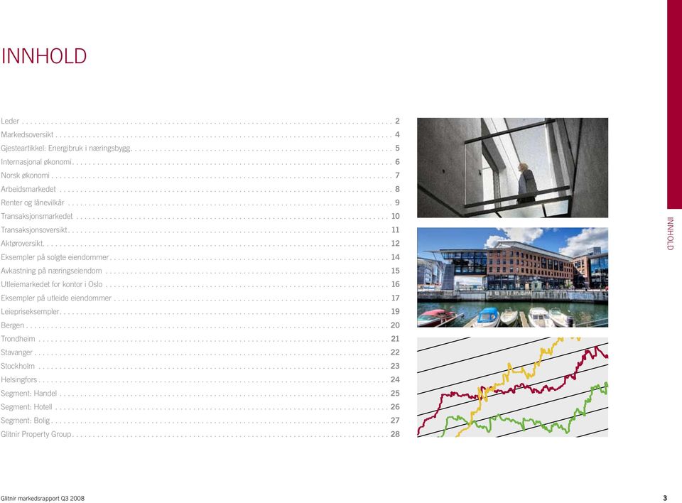..14 Avkastning på næringseiendom...15 Utleiemarkedet for kontor i Oslo...16 Eksempler på utleide eiendommer...17 Leiepriseksempler...19 Bergen...2 Trondheim.
