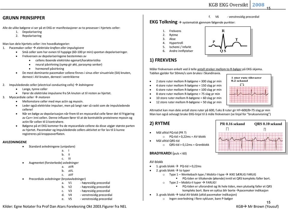 Frekvensen av depolariseringene bestemmes av cellens iboende elektriske egenart/karakteristika neural påvirkning (symp gir økt, parasymp senker) hormonell påvirkning De mest dominante pacemaker