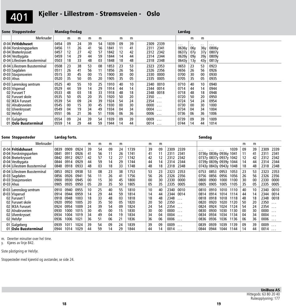 1844 14 44 2314 2344 0639y 09y 39y 0809y Ø-04 Lillestrøm Bussterminal 0503 18 33 48 03 1848 18 48 2318 2348 0643y 13y 43y 0813y Ø-04 Lillestrøm Bussterminal 0508 23 38 53 08 1853 23 53 2323 2353 0653