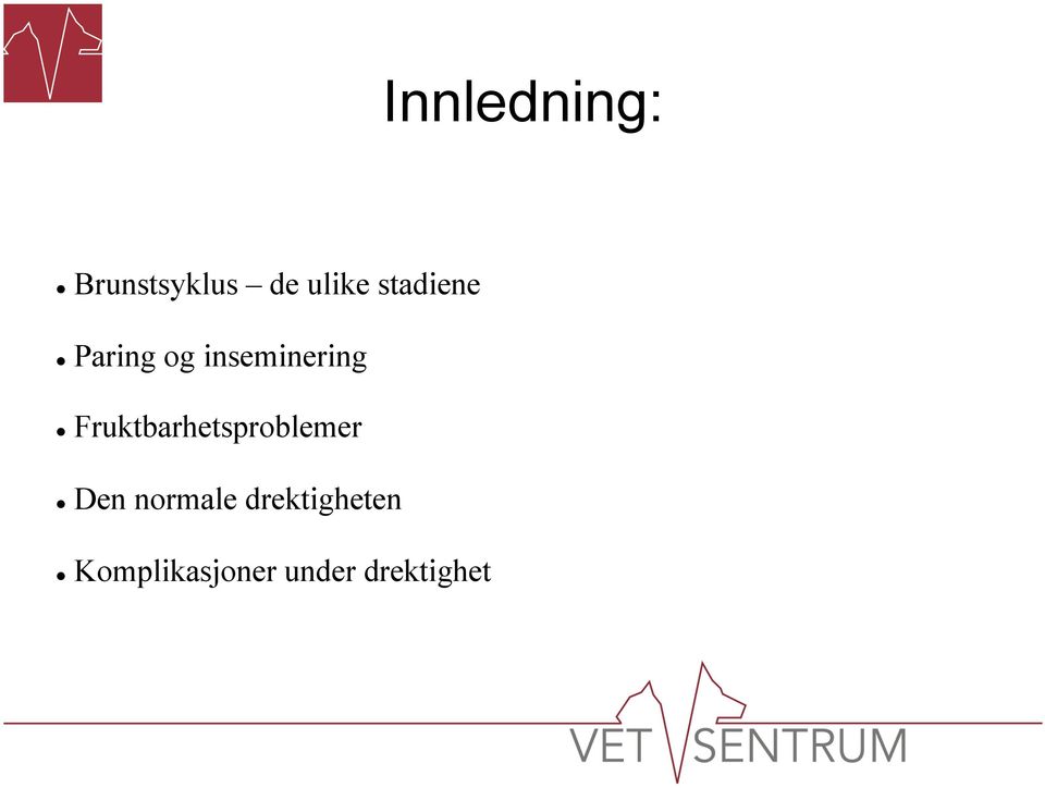 Fruktbarhetsproblemer Den normale