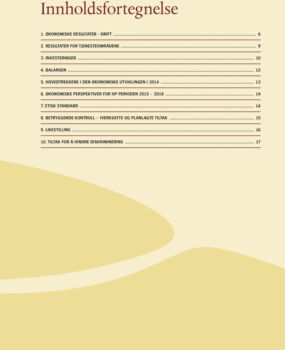 Økonomiske perspektiver for HP perioden 2015 2018... 14 7. Etisk standard... 14 8.