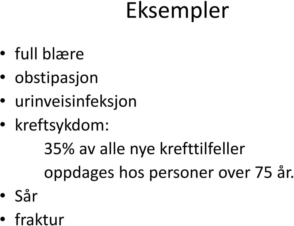 av alle nye krefttilfeller