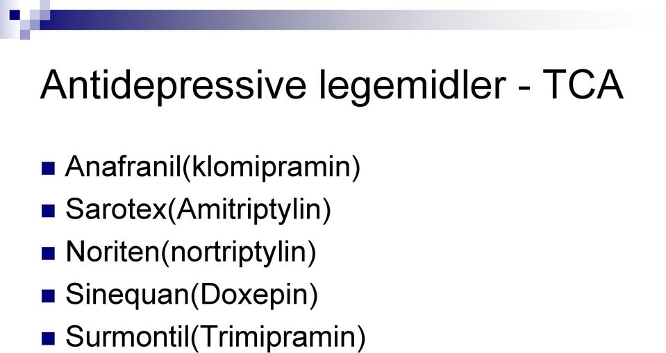 Sarotex(Amitriptylin)