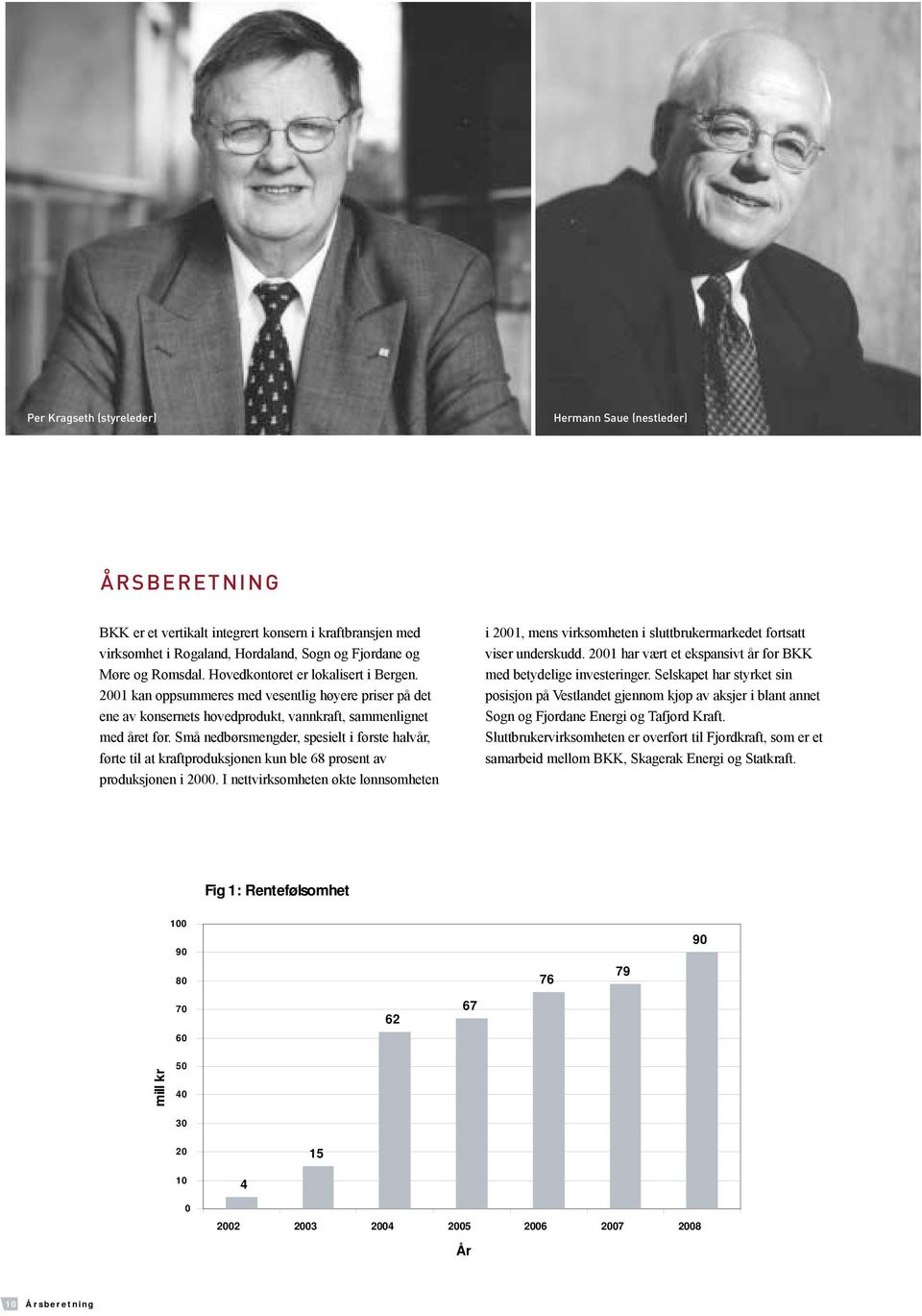 Små nedbørsmengder, spesielt i første halvår, førte til at kraftproduksjonen kun ble 68 prosent av produksjonen i 2000.