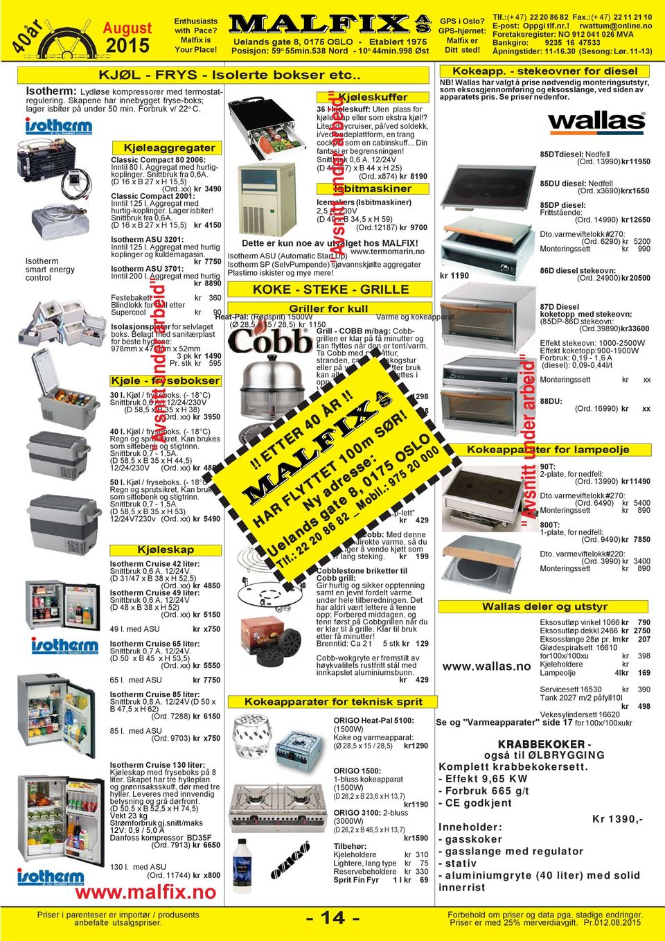 xx) 3490 Classic Compact 2001: Inntil 125 l. Aggregat med hurtig-koplinger. Lager isbiter! Snittbruk fra 0,6A.