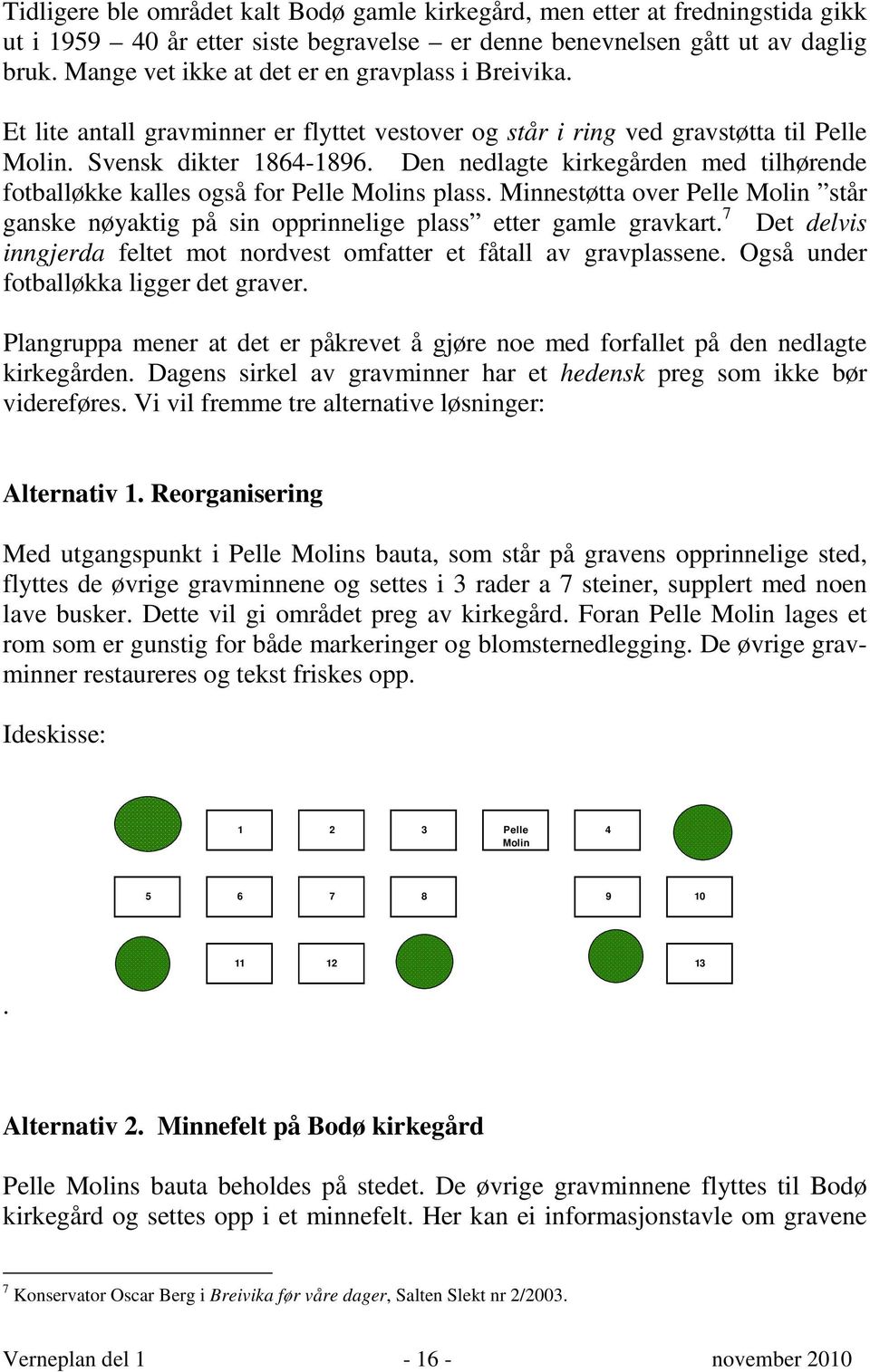 Den nedlagte kirkegården med tilhørende fotballøkke kalles også for Pelle Molins plass. Minnestøtta over Pelle Molin står ganske nøyaktig på sin opprinnelige plass etter gamle gravkart.