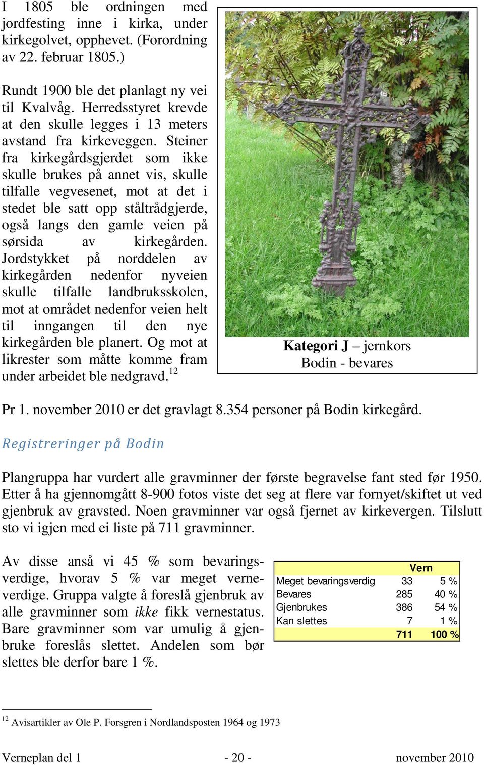 Steiner fra kirkegårdsgjerdet som ikke skulle brukes på annet vis, skulle tilfalle vegvesenet, mot at det i stedet ble satt opp ståltrådgjerde, også langs den gamle veien på sørsida av kirkegården.