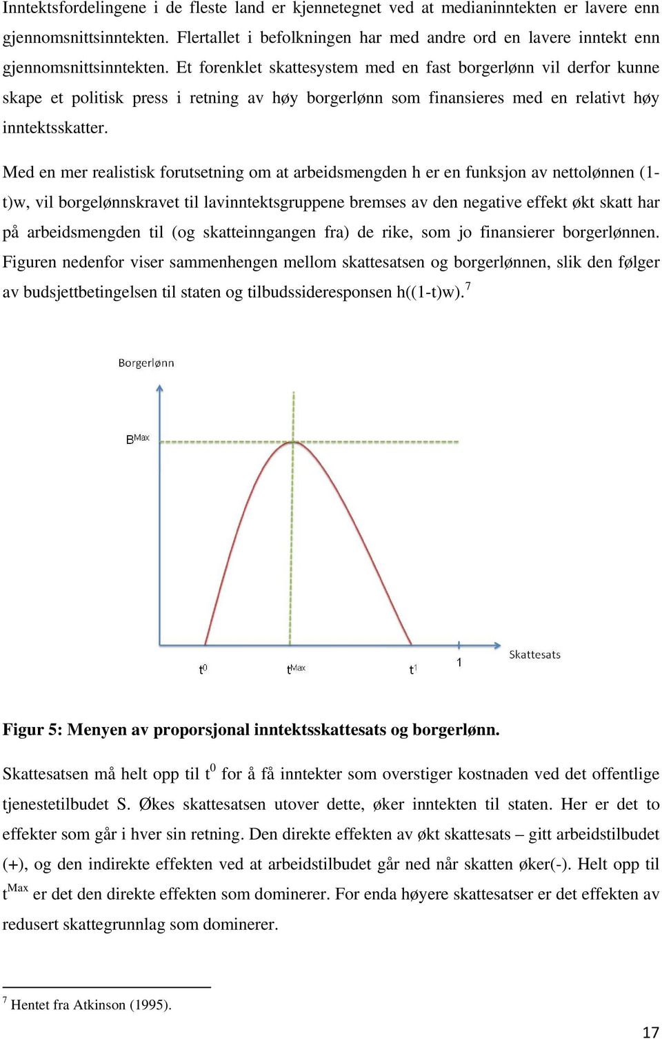 Et forenklet skattesystem med en fast borgerlønn vil derfor kunne skape et politisk press i retning av høy borgerlønn som finansieres med en relativt høy inntektsskatter.