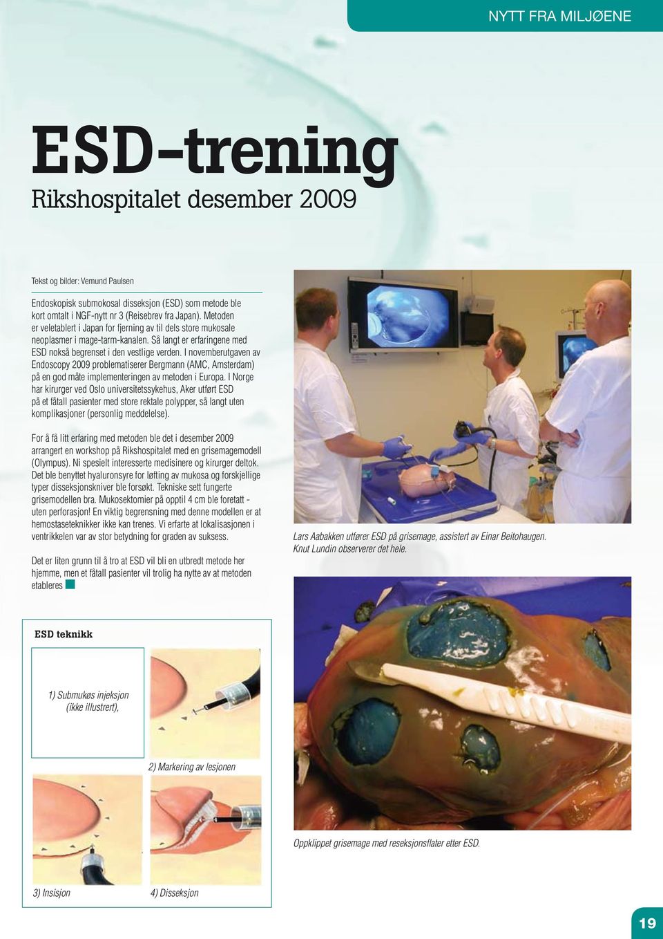 I novemberutgaven av Endoscopy 2009 problematiserer Bergmann (AMC, Amsterdam) på en god måte implementeringen av metoden i Europa.