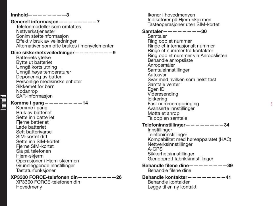 SAR-informasjon Komme i gang 14 Komme i gang Bruk av batteriet Sette inn batteriet Fjerne batteriet Lade batteriet Sett batterivarsel SIM-kortet ditt Sette inn SIM-kortet Fjerne SIM-kortet Slå på