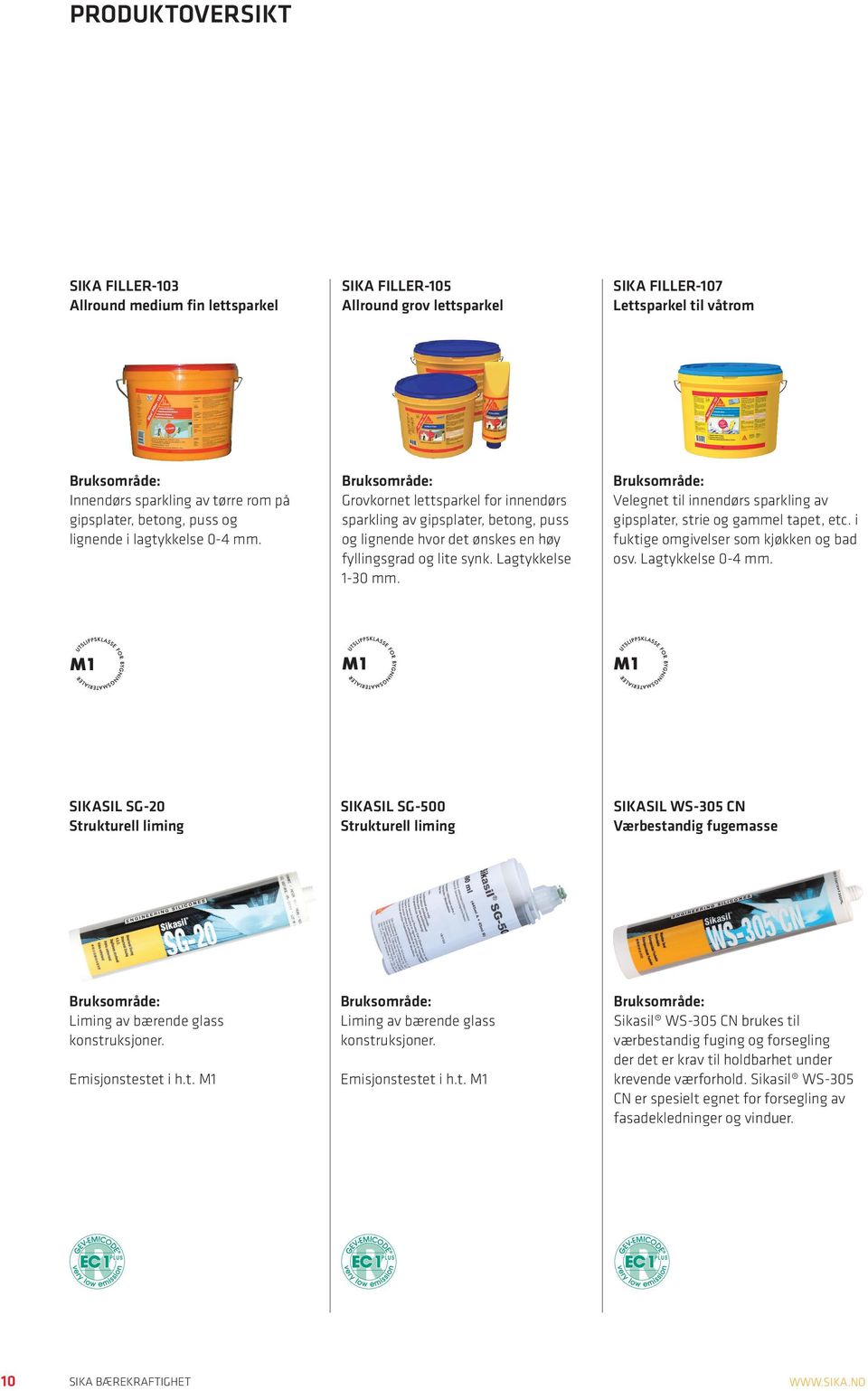 Lagtykkelse 1-30 mm. Velegnet til innendørs sparkling av gipsplater, strie og gammel tapet, etc. i fuktige omgivelser som kjøkken og bad osv. Lagtykkelse 0-4 mm.