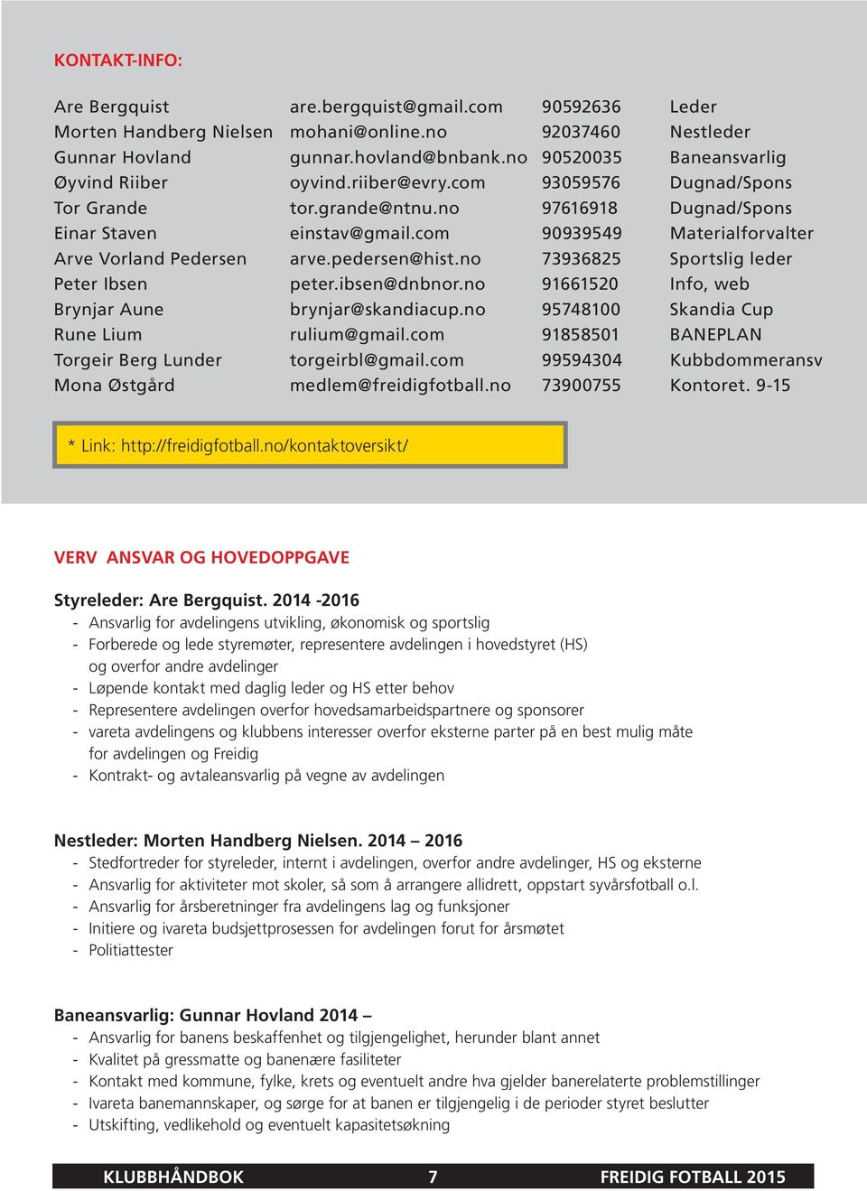 com 90939549 Materialforvalter Arve Vorland Pedersen arve.pedersen@hist.no 73936825 Sportslig leder Peter Ibsen peter.ibsen@dnbnor.no 91661520 Info, web Brynjar Aune brynjar@skandiacup.