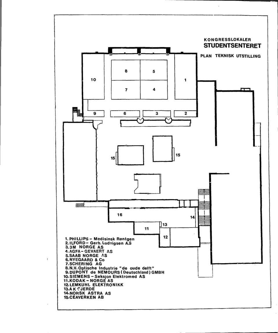 SAAB NORGE AS 6. NYEGAARD & Co 7.SCHERING AG B.N.V.Optische Industrie "de oude delft" 9.