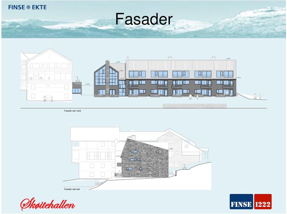 006 Fasader sør-vest/sør-øst 1:200 20.04.2010 S.R. T.L. 02_40.001 REV.NR.