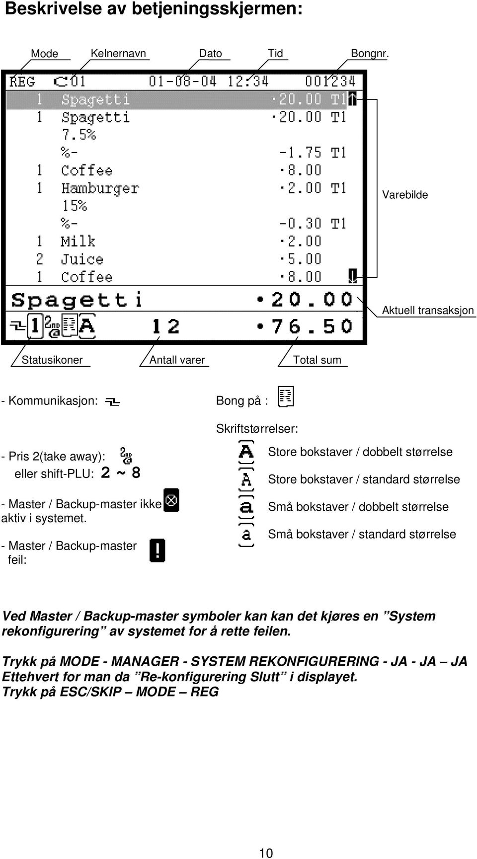 Backup-master ikke aktiv i systemet.