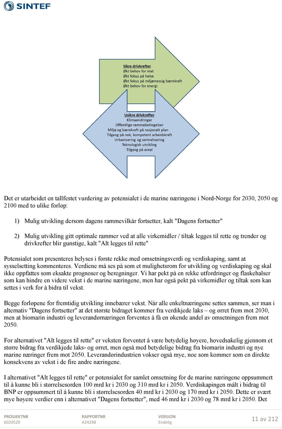 presenteres belyses i første rekke med omsetningsverdi og verdiskaping, samt at sysselsetting kommenteres.