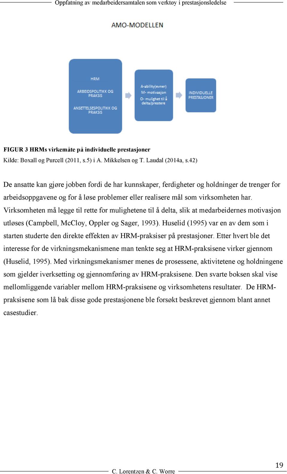 Virksomheten må legge til rette for mulighetene til å delta, slik at medarbeidernes motivasjon utløses (Campbell, ccloy, Oppler og Sager, 1993).