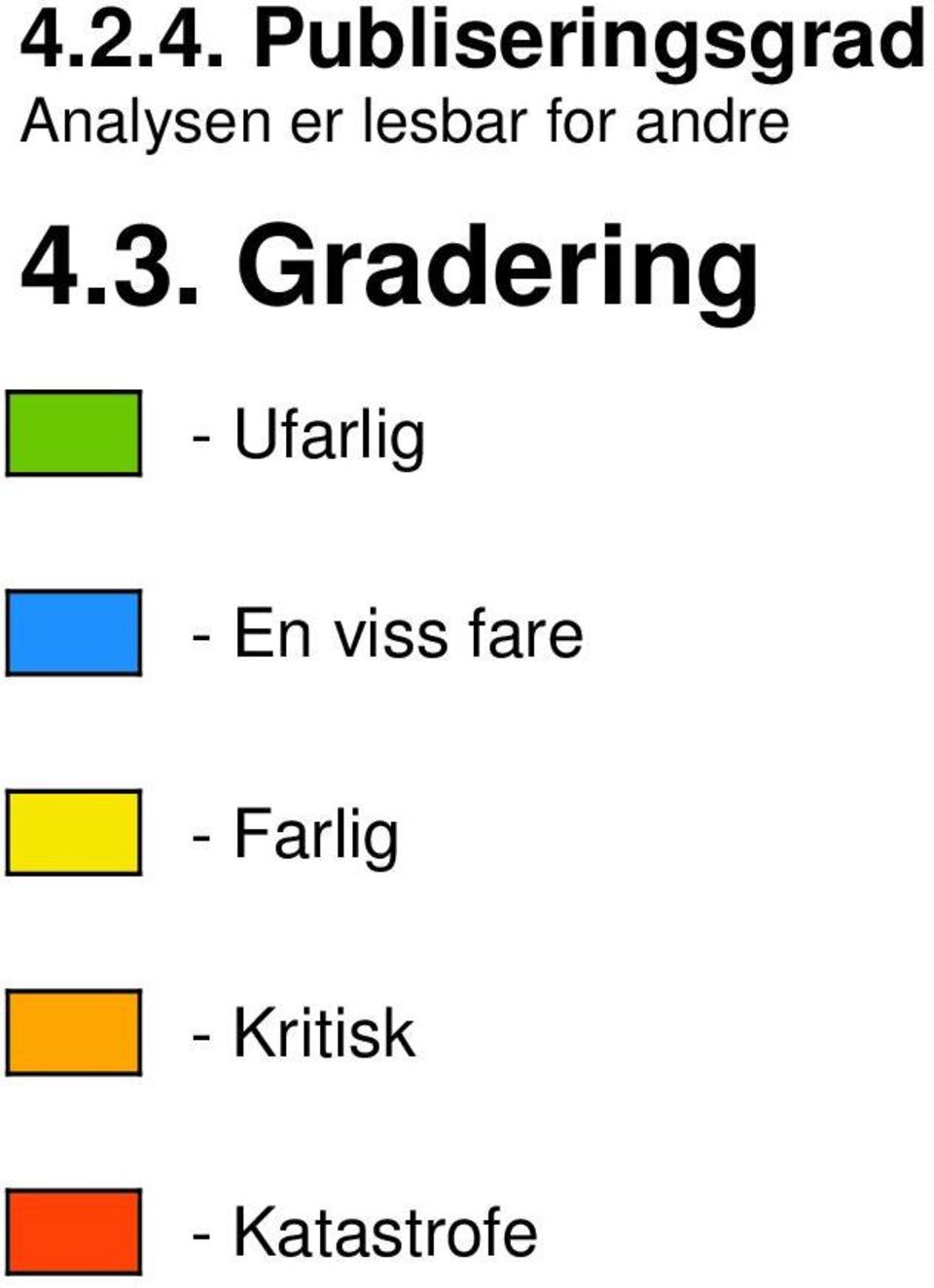 3. Gradering - Ufarlig - En