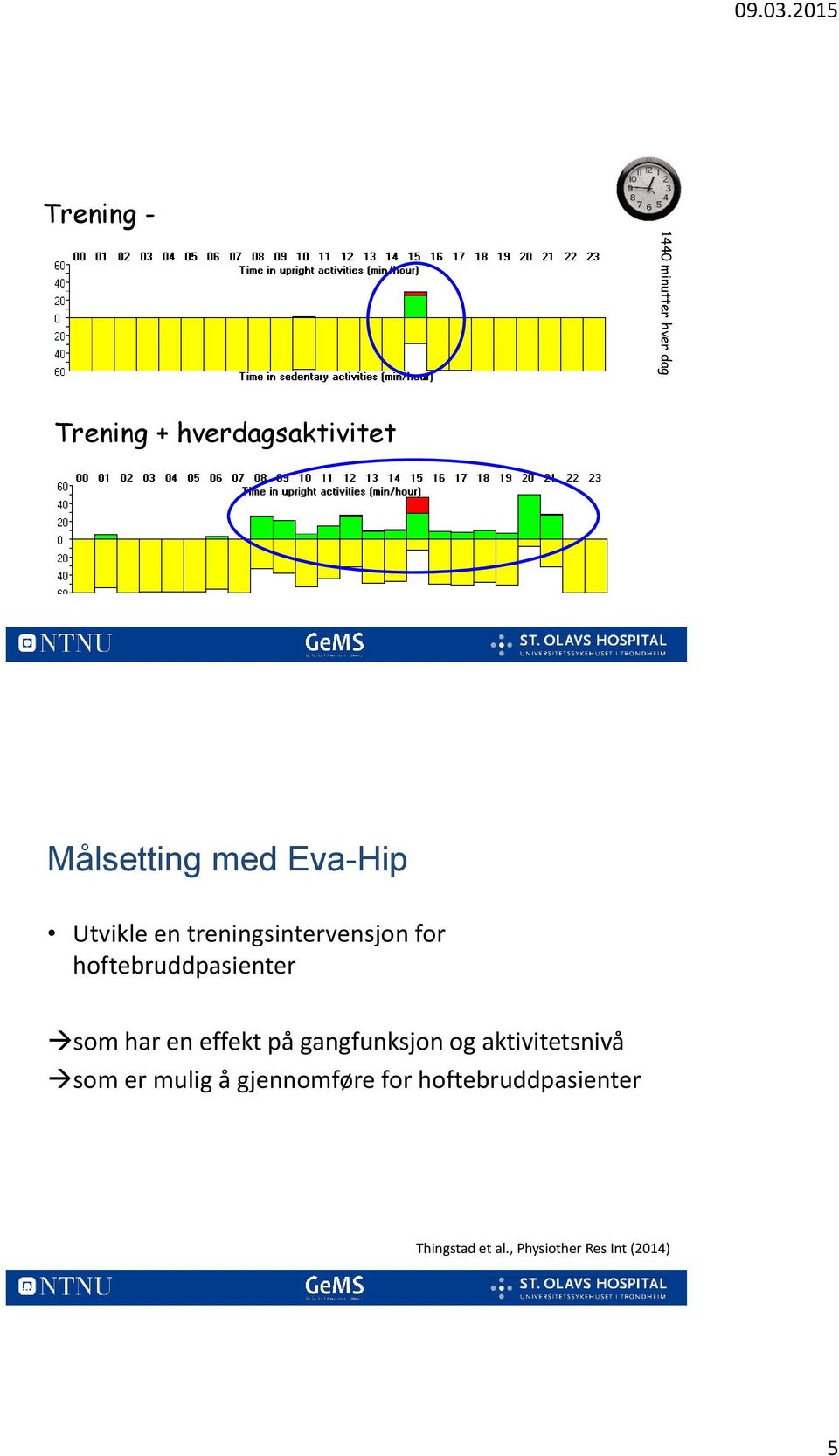 har en effekt på gangfunksjon og aktivitetsnivå som er mulig å