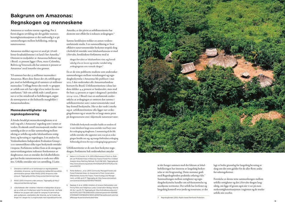 Amazonas strekker seg over et areal på 7,8 millioner kvadratkilometer i ni land i Sør-Amerika. 1 Omtrent to tredjedeler av Amazonas befinner seg i Brasil.