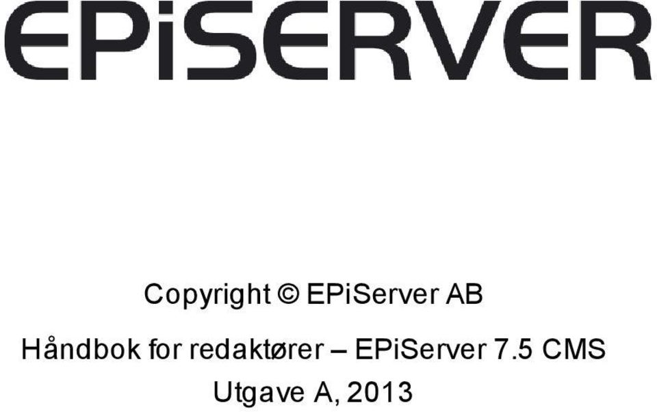 EPiServer 7.