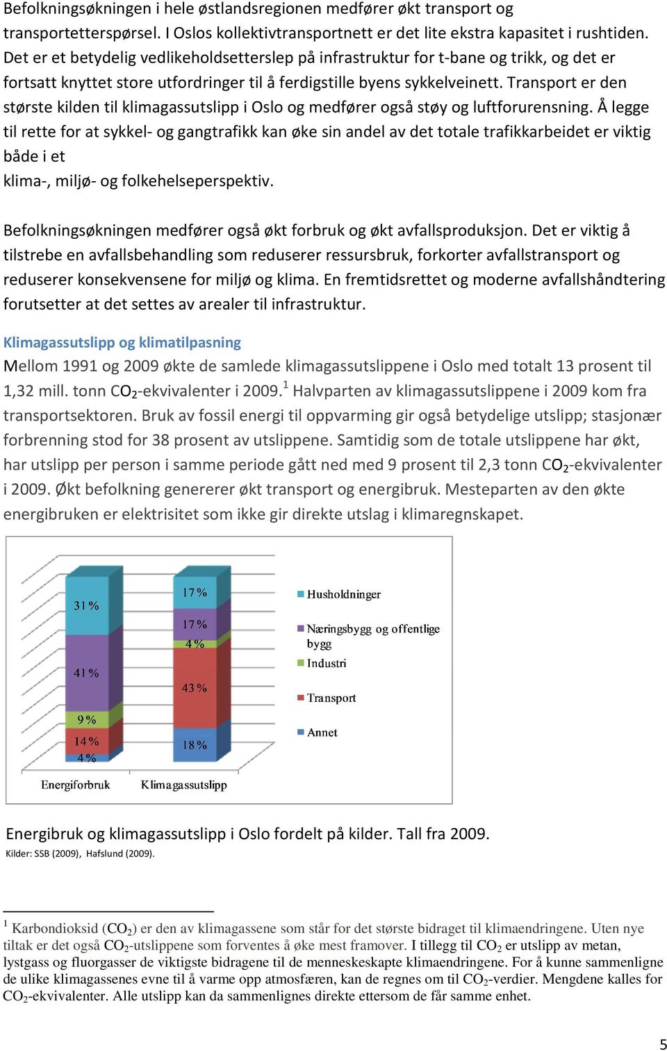 Transport er den største kilden til klimagassutslipp i Oslo og medfører også støy og luftforurensning.