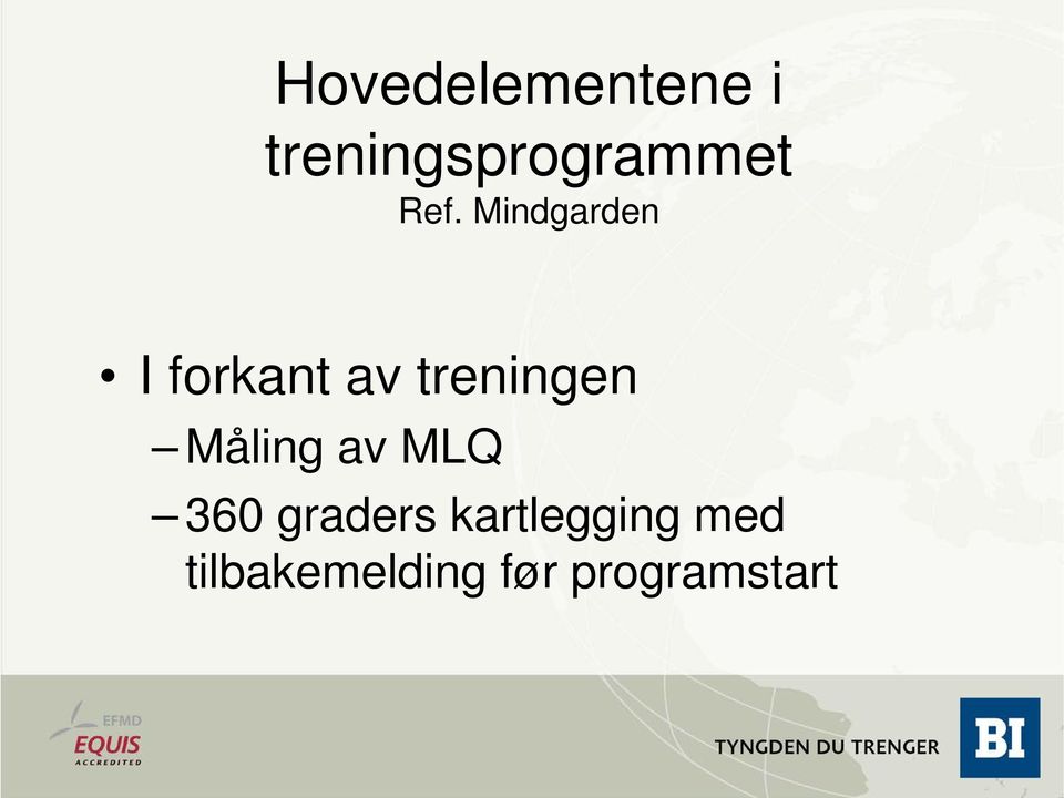 treningen Måling av MLQ 360 graders