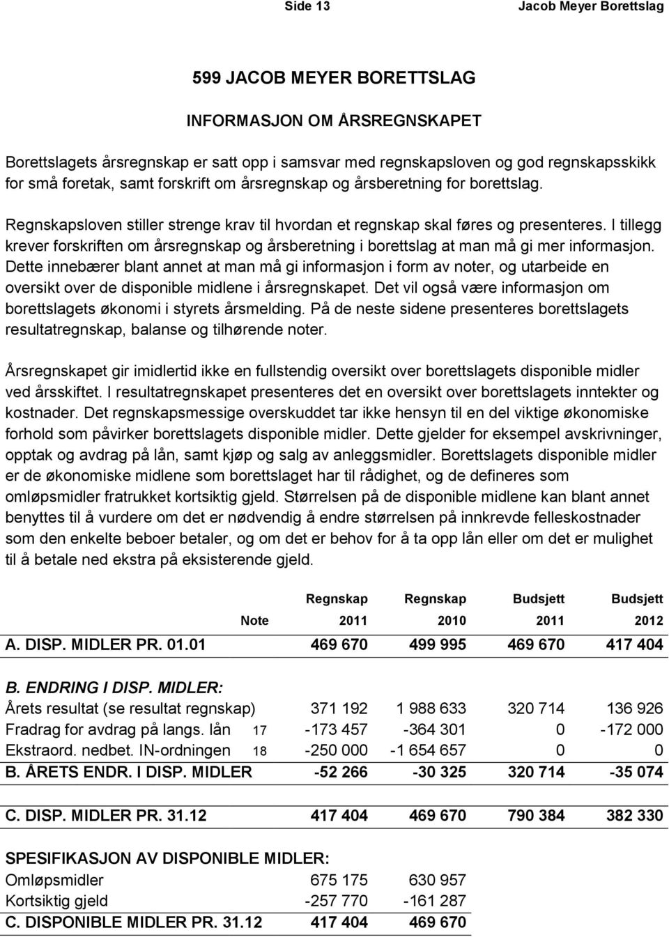 I tillegg krever forskriften om årsregnskap og årsberetning i borettslag at man må gi mer informasjon.