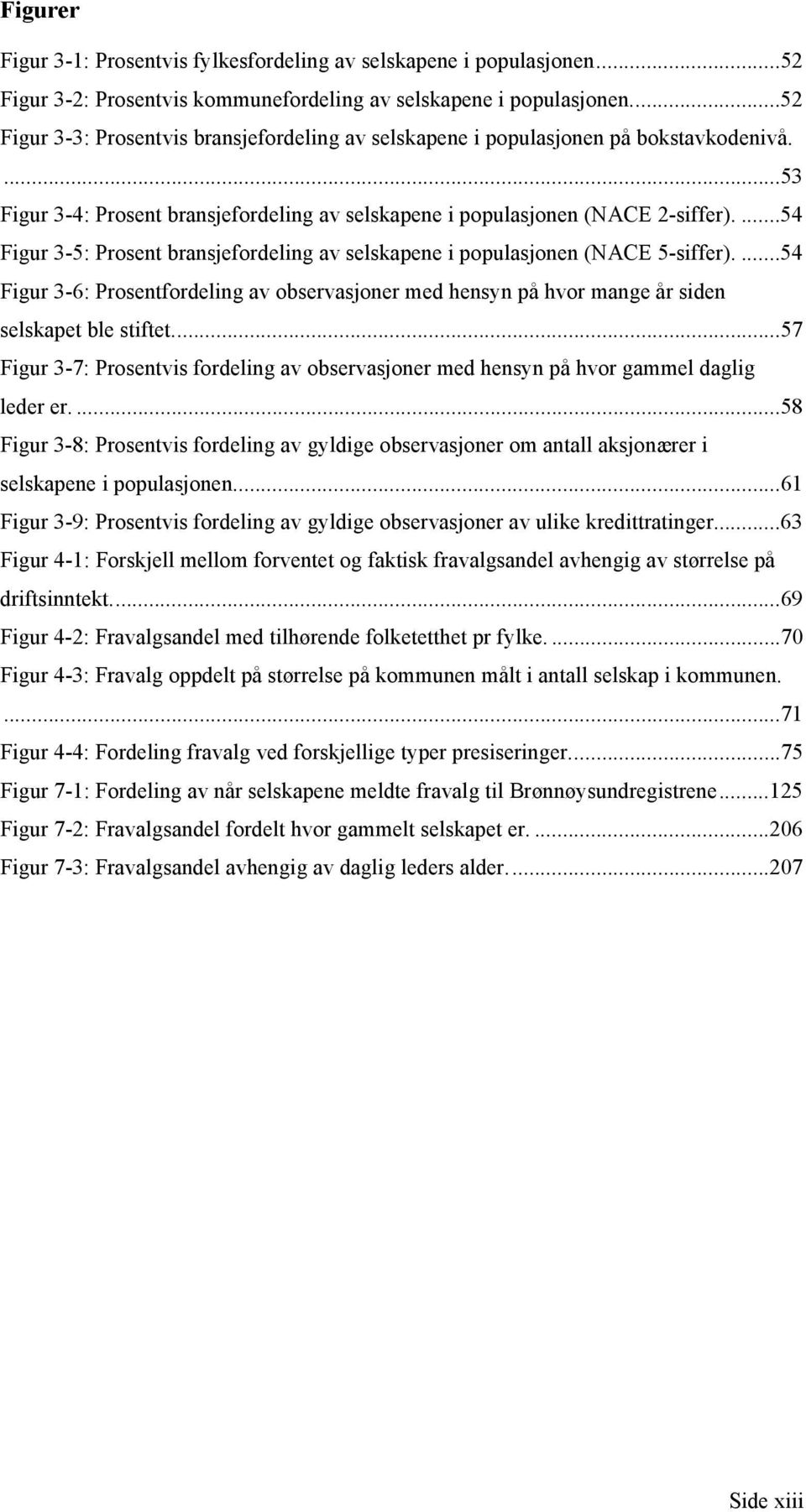 ...54 Figur 3-5: Prosent bransjefordeling av selskapene i populasjonen (NACE 5-siffer)....54 Figur 3-6: Prosentfordeling av observasjoner med hensyn på hvor mange år siden selskapet ble stiftet.