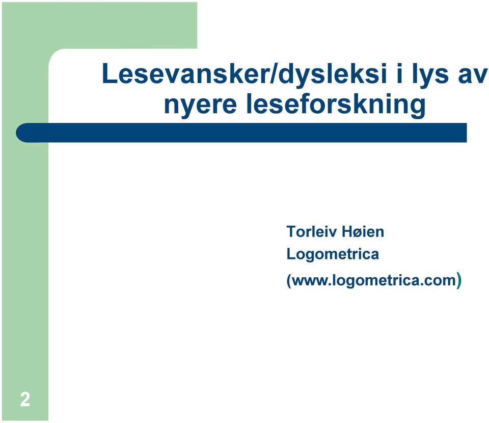 leseforskning Torleiv