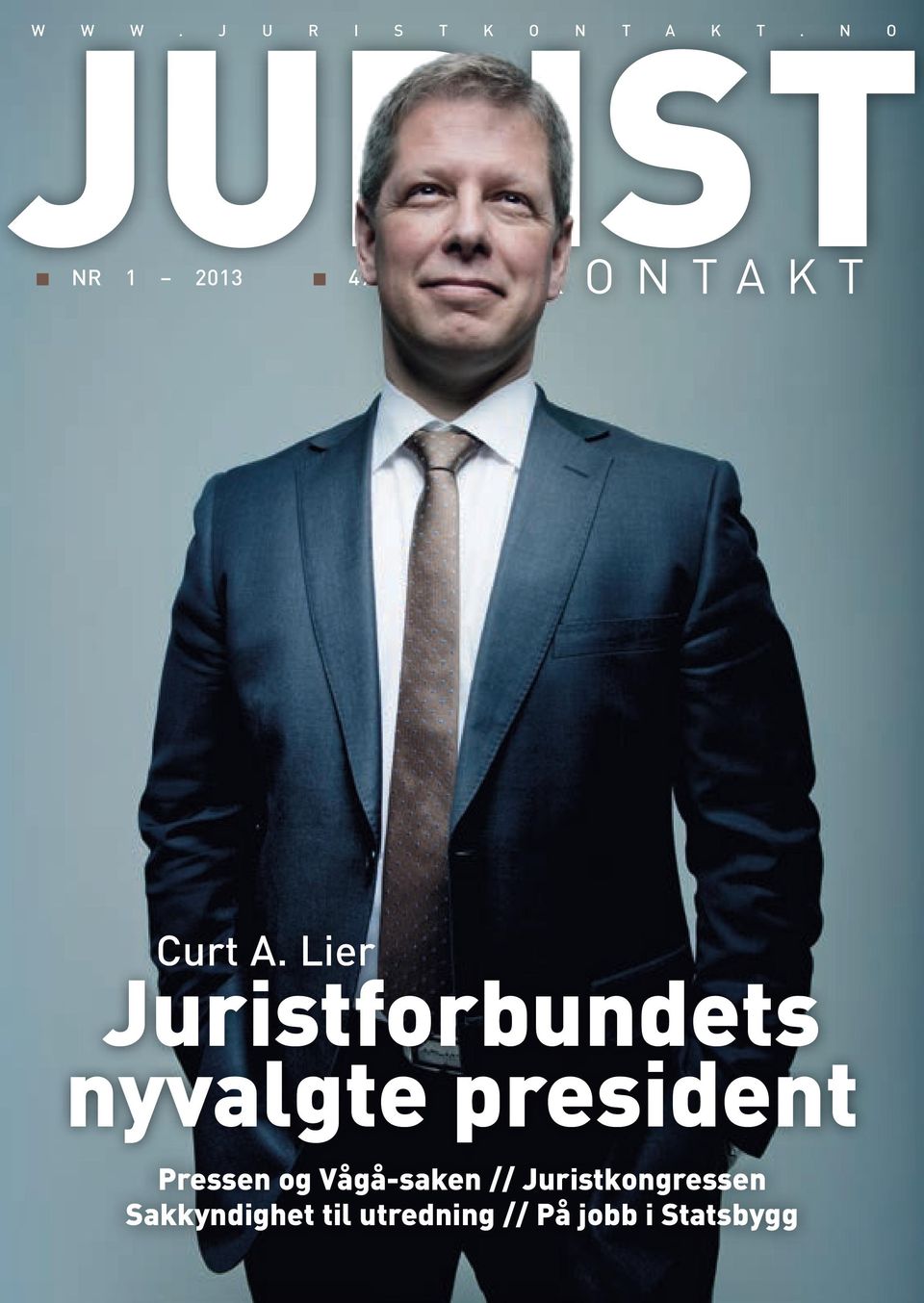 Lier Juristforbundets nyvalgte president Pressen og