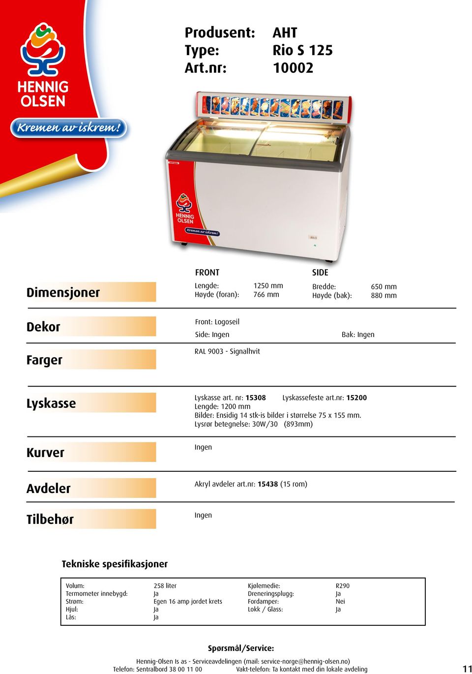 Signalhvit Bak: art. nr: 15308 feste art.