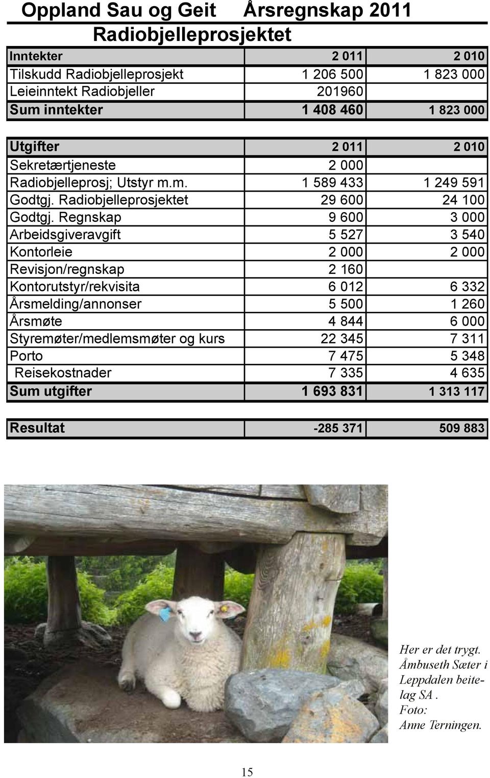 Regnskap 9 600 3 000 Arbeidsgiveravgift 5 527 3 540 Kontorleie 2 000 2 000 Revisjon/regnskap 2 160 Kontorutstyr/rekvisita 6 012 6 332 Årsmelding/annonser 5 500 1 260 Årsmøte 4 844 6 000