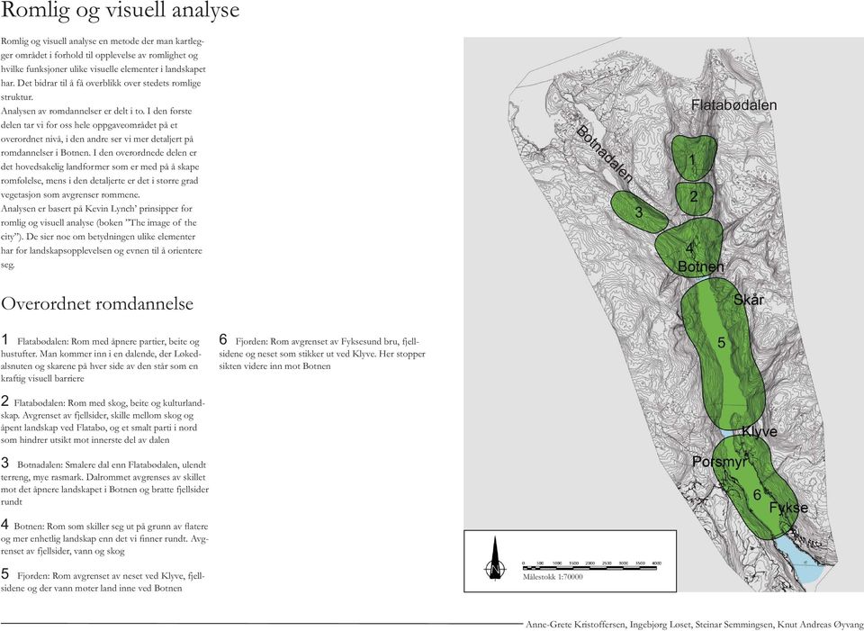 I den første delen tar vi for oss hele oppgaveområdet på et overordnet nivå, i den andre ser vi mer detaljert på romdannelser i Botnen.