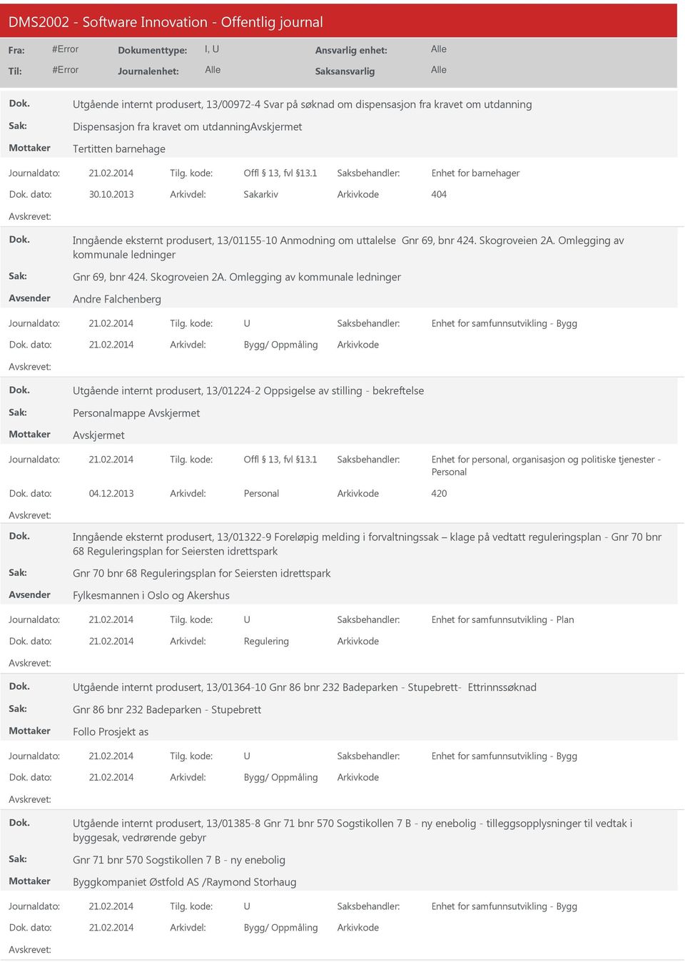 Omlegging av kommunale ledninger Gnr 69, bnr 424. Skogroveien 2A.