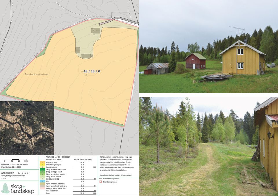 0 S Skog av særs høg bonitet 0.0 H Skog av høg bonitet 0.9 M Skog av middels bonitet 0.0 L Skog av lav bonitet 0.0 i Uproduktiv skog 0.0 0.9 1 Myr 0.0 Åpen jorddekt fastmark 2.