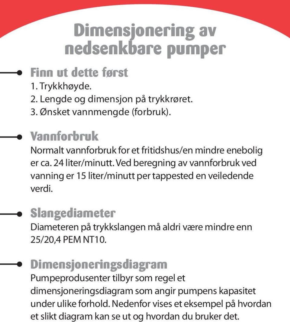 Ved beregning av vannforbruk ved vanning er 15 liter/minutt per tappested en veiledende verdi.