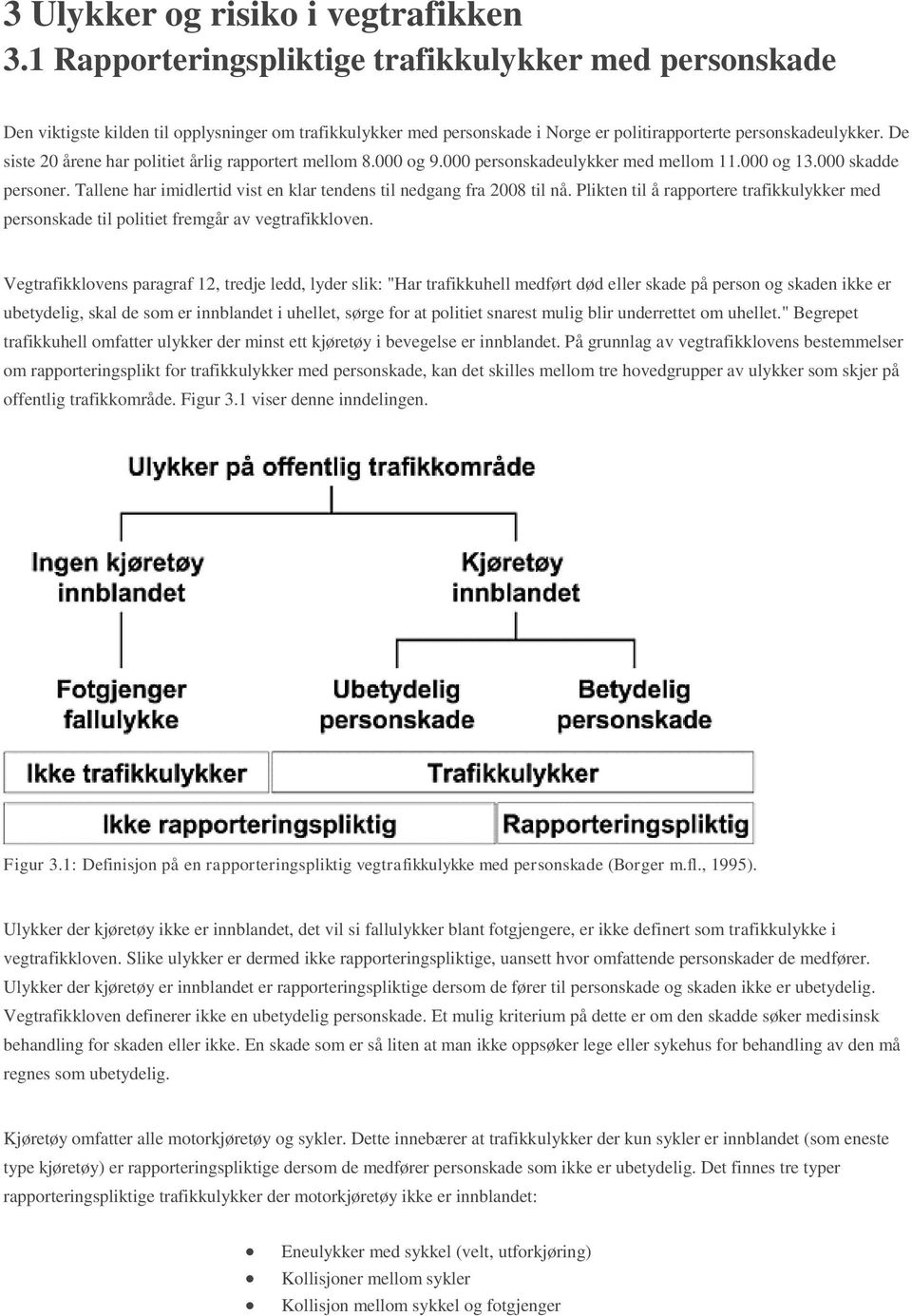 De siste 20 årene har politiet årlig rapportert mellom 8.000 og 9.000 personskadeulykker med mellom 11.000 og 13.000 skadde personer.