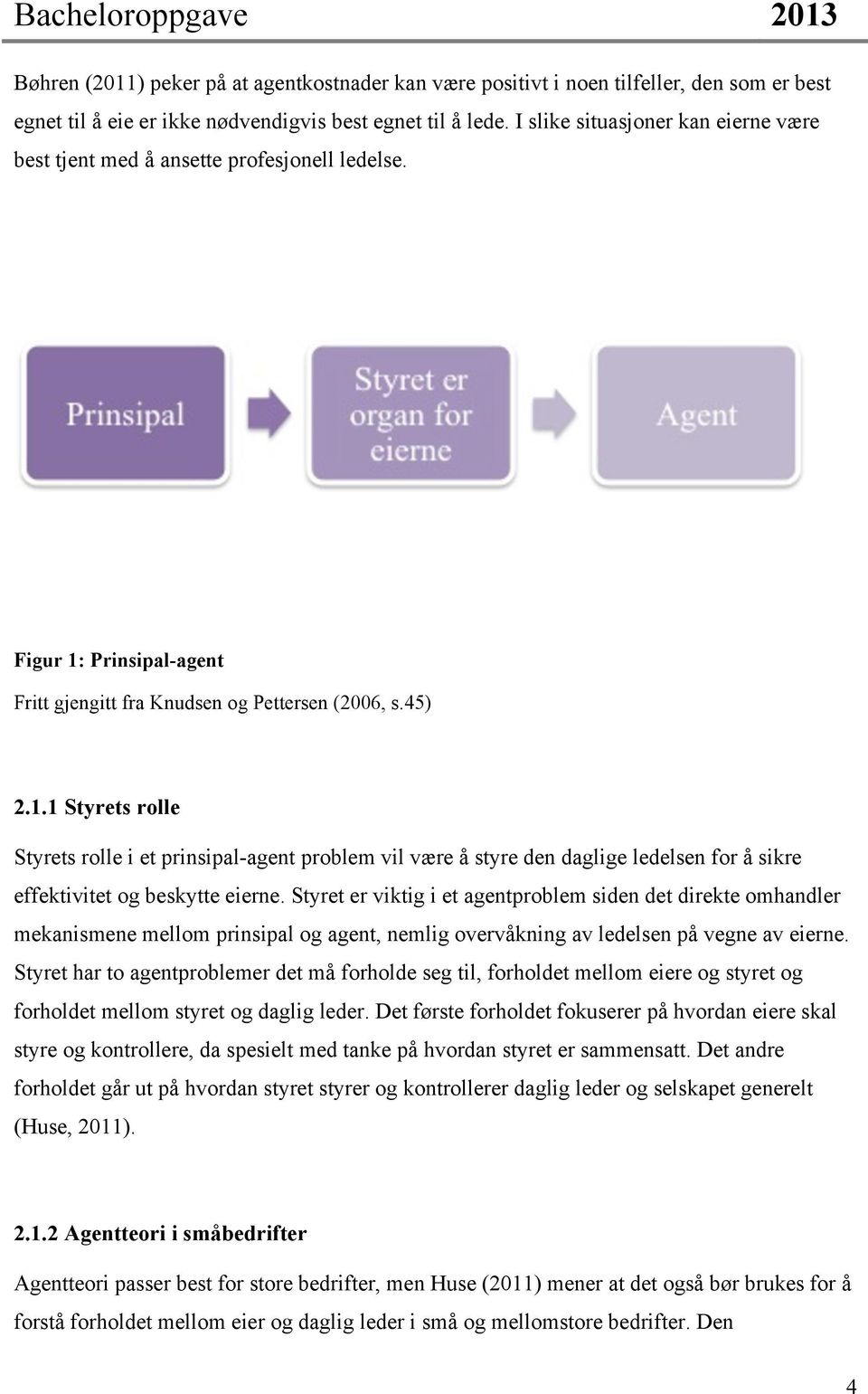 Prinsipal-agent Fritt gjengitt fra Knudsen og Pettersen (2006, s.45) 2.1.